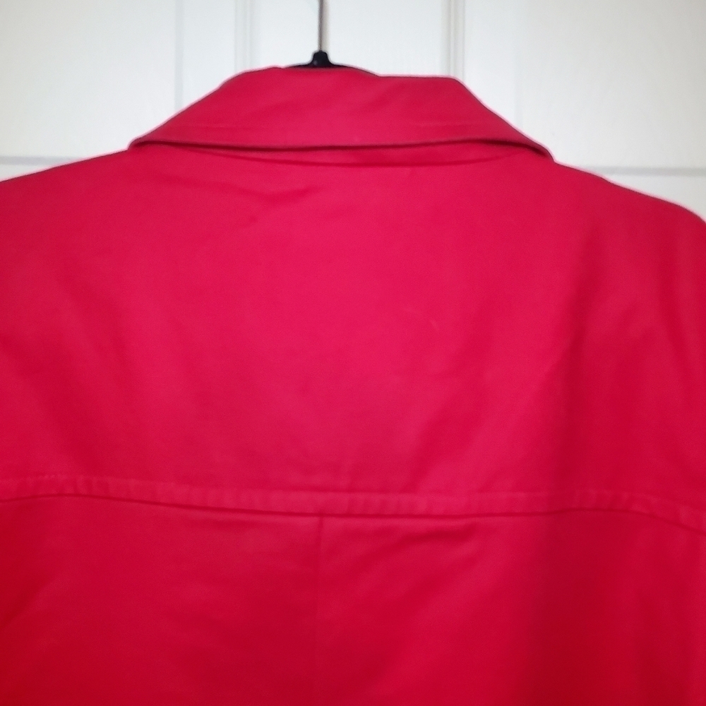 Pendleton By George Simonton Womens Red Jacket Size Large Mod Couture Rain Coat - Picture 9 of 16